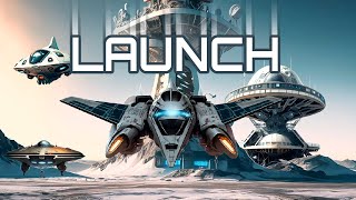 PREPARE FOR LAUNCH  busy space port  SCIFI ANIMATION with SFX and MUSIC [upl. by Hollington]