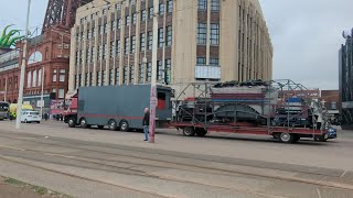 waltzer pull on amp build up Christmas by the sea blackpool waltzer christmas funfairs [upl. by Eliot]