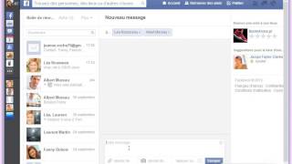 Facebook  Envoyer un message à des amis [upl. by Magulac]