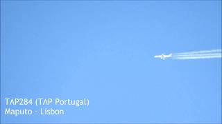 TAP Portugal Airbus A340  Contrail Plane Spotting [upl. by Ax]