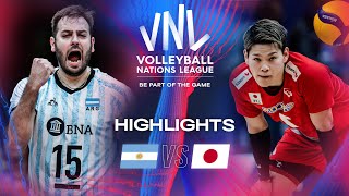 🇦🇷 ARG vs 🇯🇵 JPN  Highlights  Week 1  Mens VNL 2024 [upl. by Anuahsed]