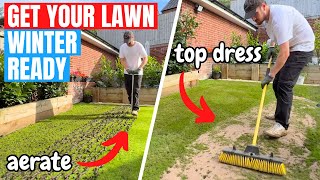 Its time to get your LAWN ready for WINTER  Aerate and Top Dress [upl. by Sajet107]