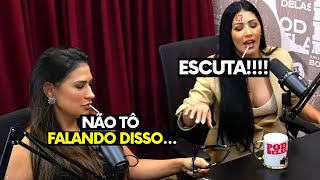 SIMONE E SIMARIA SE DESENTENDEM AO VIVO 😬😬  PodcatsDelas Cortes [upl. by Ramyaj745]