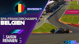 GSL DIV 7  6 Saisonrennen  Großer Preis von Belgien  Circuit de SpaFrancorchamps [upl. by Eimerej]