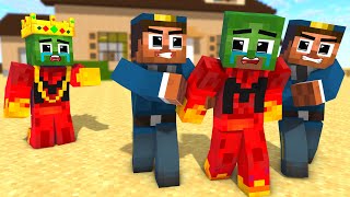 WHY WERE ZOMBIES ARRESTED BY THE POLICE  RainbowZ Story in Minecraft  Animation [upl. by Sinnard]