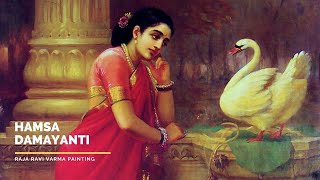 Hamsa and Damayanti Virtual Tour  Raja Ravi Varma Painting Collections  Indian Paintings [upl. by Linc]