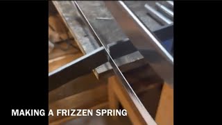 Making a frizzen spring [upl. by Nolasba]