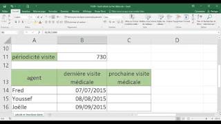 Excel  2 Opérationnel  Cours Calculs de date [upl. by Schroer]