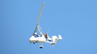 Auto Gyro flying Display at Jesolo Air Extreme 2014 Air Show IA938 [upl. by Thebault]