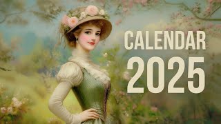 Victorian Women Wall Calendar 2025 [upl. by Llessur]