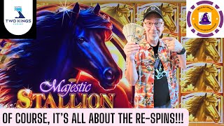 Majestic Stallion Slot Respins  Two Kings Casino slots twokingscasino [upl. by Cariotta658]