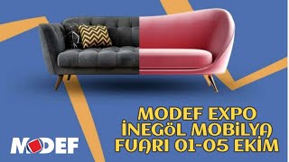 Modef Expo İnegöl Uluslararası Mobilya Fuarı 0105 Ekim 2024 modef inegolmobilyasi [upl. by Akiaki]