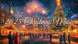 Relaxing Christmas Music 🎄 Snowy Christmas Night Ambience ⛄Merry Christmas 2025 [upl. by Mollie]