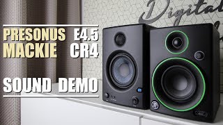 Mackie CR4 vs Presonus Eris E45  Sound Demo w Bass Test [upl. by Giliana]