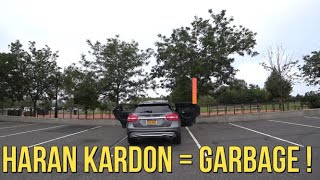 JBL GTO629 Premium 65 vs Harman Kardon stock speakers on Mercedes gla250 [upl. by Yrrok]