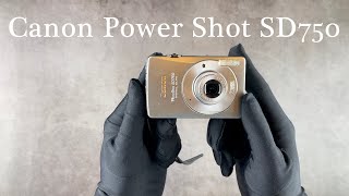 Unboxing Canon Power Shot SD750 CCD Camera  ASMR [upl. by Ylrebme283]