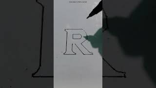 Letter r 3d drawing shorts viral [upl. by Eolcin]