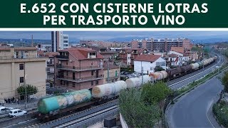 E652 con cisterne Lotras per trasporto vino a Monterotondo [upl. by Sutelc657]