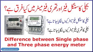 Single Phase  Three Phase  Three Phase Meter  3 Phase  Single Phase Meter [upl. by Aviv353]