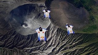 Wingsuit Flight Over an Active Volcano [upl. by Naillij538]