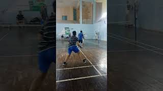 Dazzling Badminton Trick Shots Two Players  Top badminton tricks shots  badminton sports [upl. by Nyloc543]