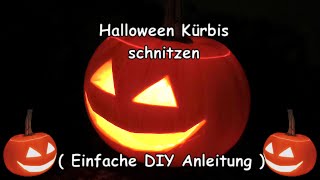 Halloween Kürbis schnitzen [upl. by Trillby]