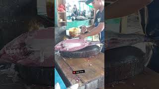 Peeling fresh tuna skin shorts fyp mukbang tuna delicious viralshorts seafood fishcutting [upl. by Niatirb]