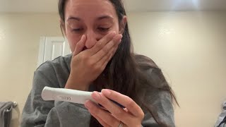 Finding out I’m pregnant 💙 After 2 rounds of Letrozole [upl. by Modestine]