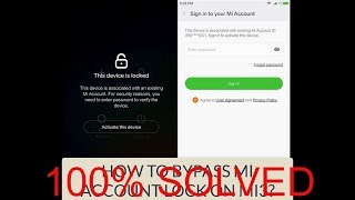 HOW TO BYPASS MI ACCOUNT ON MI3 [upl. by Sirkin38]