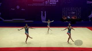 Portugal 2 POR  2021 Acrobatic Worlds Geneva SUI Dynamic Womens Group [upl. by Timothea]