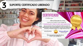 SUPORTE LIBERAÇÃO DO CERTIFICADO CURSO DE ESMALTAÇÃO SEM MANCHAR 3°AULA [upl. by Joela925]