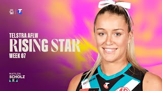 2024 Telstra AFLW Rising Star  Week Seven  Matilda Scholz [upl. by Dnomal]