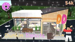 Bloxburg  Dunkin Donuts with Drive Thru 101k [upl. by Parris]