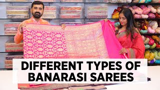 Different Types of Banarasi sarees with Price  Banarasi Silk Sarees [upl. by Scuram823]