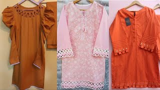 Top Stylish Casual Wear Comfortable Shirts Designs For Girls l Lawn Cotton Shirt Designing Ideas [upl. by Luthanen]