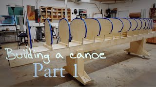 How to build a canoe  Part 1 The Strongback [upl. by Yoshio]