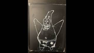 Chalkboard drawing of Patrick Star explore art [upl. by Giffy]