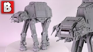 Custom LEGO Star Wars ATATs  Raskolnikovs PlusSize ATAT  Time Lapse Build Review [upl. by Ruckman]