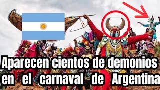 Aparecen cientos de demonios en el carnaval de Argentina 2024 [upl. by Sirron]