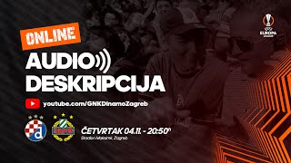 Online audiodeskripcija DINAMO – RAPID WIEN [upl. by Jaymee522]