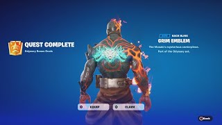 How To Unlock The FREE Grim Emblem Backbling How To Collect 300 Mosaic Tiles INSANELY Fast [upl. by Sanders]