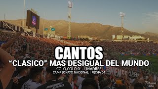 Cantos en el quotClásicoquot mas DESIGUAL del mundo  Colo Colo vs Madres  Campeonato Nacional 2024 [upl. by Alaehcim92]