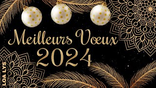 Meilleurs vœux 2024  CARTE DE VOEUX 2024 [upl. by Hepsoj646]