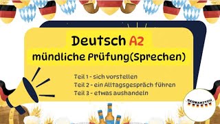 Deutsch A2 Start Deutsch 2 mündliche Prüfung 🇩🇪 2023 german2you deutschlernen prüfung telc [upl. by Afaw]