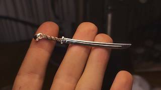 Crafting a Silver Sword Necklace from Scratch  StepbyStep [upl. by Duomham808]