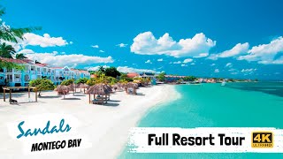 Sandals Montego Bay  Full Resort Walkthrough Tour amp Review 4K  All Public Spaces  2021 [upl. by Ylloh]