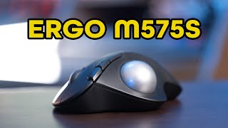 Logitech Ergo M575S Trackball Mouse Review [upl. by Schroeder]