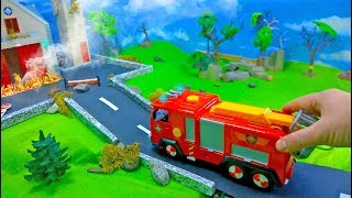 Feuerwehrmann Sam Spielzeug Film 🔥 Alte Feuerwache geht in Flammen auf  Kinderfilm  Toys for Kids [upl. by Ayital]