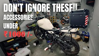 Cheap amp underrated Motorcycle Accessories under 1000 RS that are GameChanger 💰🤫 [upl. by Tanner]