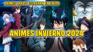 Animes de temporada Invierno de 2024  Estrenos Anime  Enero de 2024 [upl. by Ariela786]